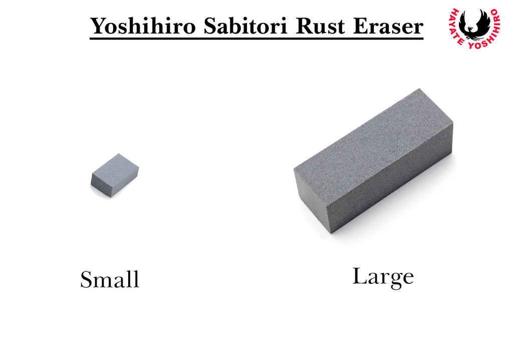 Yoshihiro Tsubaki Oil 3.4 oz & Sabitori Rust Eraser Set