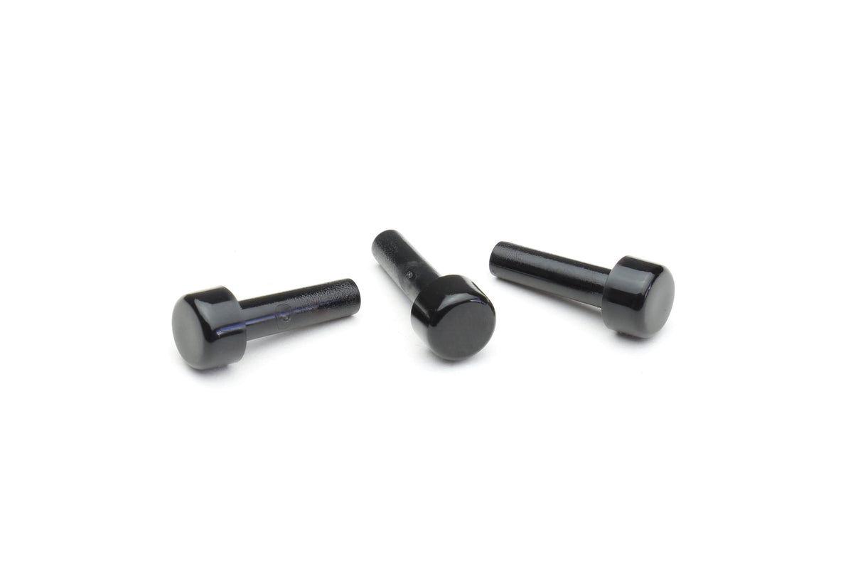 3-piece black saya cover safety pin set