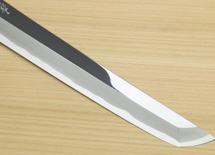 Yoshihiro Aonamiuchi Blue Steel #1 Mirror Polished Sakimaru Takobiki Sushi Sashimi Japanese Knife Ebony Handle