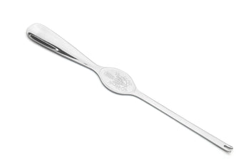 7.75 in stainless crab & lobster spoon with shell relief on oval bowl