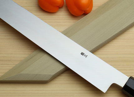 Yoshihiro Ginsan Mirror Polished Stain Resistant Steel Yanagi Kiritsuke Sushi Sashimi Japanese Knife