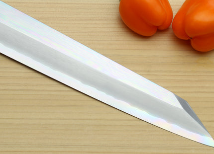 Yoshihiro Ginsan Mirror Polished Stain Resistant Steel Yanagi Kiritsuke Sushi Sashimi Japanese Knife