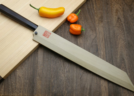 Yoshihiro Ginsan Mirror Polished Stain Resistant Steel Yanagi Kiritsuke Sushi Sashimi Japanese Knife