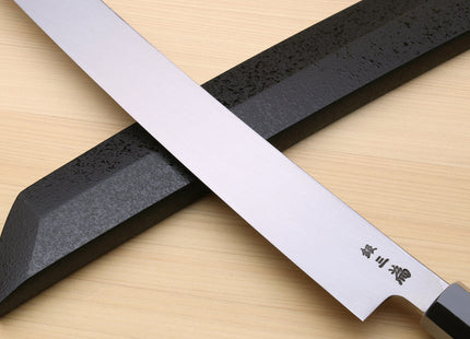 Yoshihiro Ginsan Stain Resistant Steel Maguro Bocho Tuna Knife (Sakimaru Takobiki Style) *Blade Length 390mm 15"