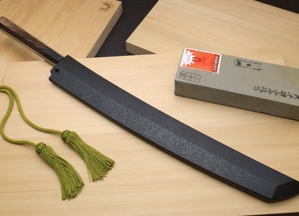 Yoshihiro Ginsan Stain Resistant Steel Maguro Bocho Tuna Knife (Sakimaru Takobiki Style) *Blade Length 390mm 15"