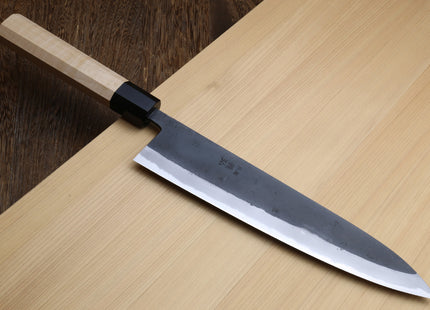 Yoshihiro High Carbon Blue Steel #2 Kurouchi Gyuto Japanese Multipurpose Knife with Kaede Handle