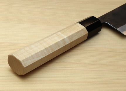 Yoshihiro High Carbon Blue Steel #2 Kurouchi Gyuto Japanese Multipurpose Knife with Kaede Handle
