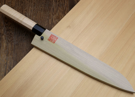 Yoshihiro High Carbon Blue Steel #2 Kurouchi Gyuto Japanese Multipurpose Knife with Kaede Handle