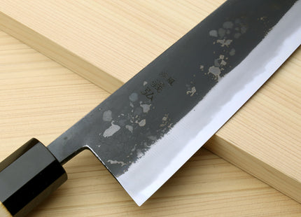 Yoshihiro High Carbon Blue Steel #2 Kurouchi Japanese Kiritsuke Chef Knife with Kaede Handle