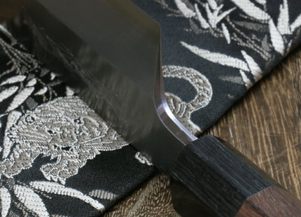 Yoshihiro Hongasumi Ginsan (Hakugin) High Carbon Stain Resistant Kama Usuba Traditional Japanese Vegetable Chopping Chef Knife Shitan Handle