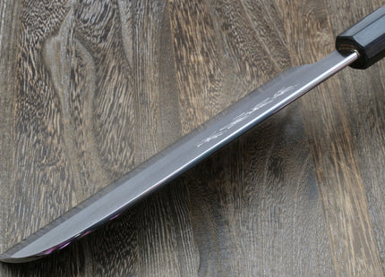 Yoshihiro Hongasumi Ginsan (Hakugin) High Carbon Stain Resistant Kama Usuba Traditional Japanese Vegetable Chopping Chef Knife Shitan Handle