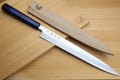 Yoshihiro Inox Stainless Steel Yanagi Sushi Sashimi Japanese Knife with Saya Cover - Handle Type B