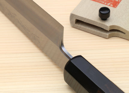 Yoshihiro Kasumi White Steel Yanagi Sushi Sashimi Japanese Knife Ebony Handle