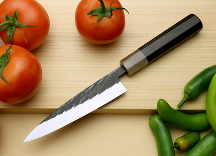 Yoshihiro Kurouchi Stainless Clad Nashiji High Performance SLD Petty Utility Knife