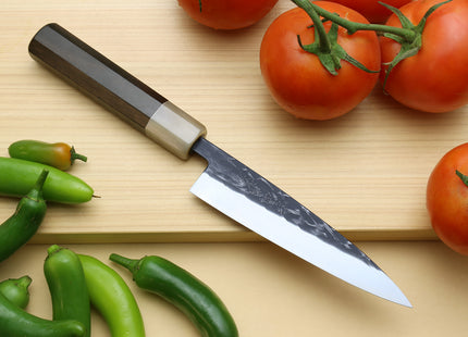 Yoshihiro Kurouchi Stainless Clad Nashiji High Performance SLD Petty Utility Knife