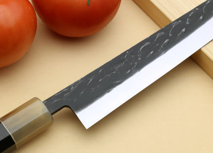 Yoshihiro Kurouchi Stainless Clad Nashiji High Performance SLD Sujihiki-Kiritsuke Slicer Knife