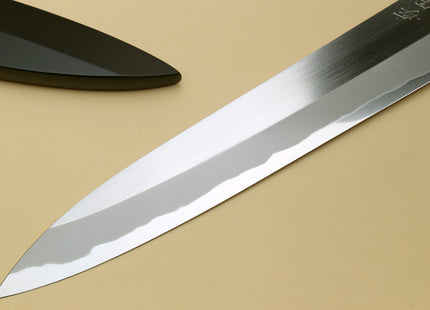 Yoshihiro Left Handed Masashi Hongasumi White Steel Yanagi Sushi Sashimi Japanese Knife Ebony Handle