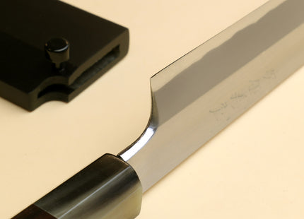 Yoshihiro Left Handed Masashi Hongasumi White Steel Yanagi Sushi Sashimi Japanese Knife Ebony Handle