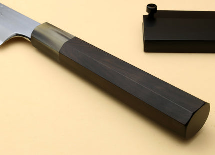 Yoshihiro Left Handed Masashi Hongasumi White Steel Yanagi Sushi Sashimi Japanese Knife Ebony Handle