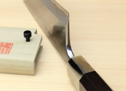 Yoshihiro Masashi Hongasumi White Steel Deba Fish Fillet Chef Knife with Ebony Handle