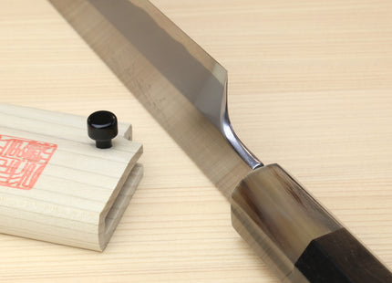 Yoshihiro Masashi Hongasumi White Steel Yanagi Sushi Sashimi Japanese Knife Ebony Handle