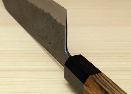 Yoshihiro Nashiji High Carbon White Steel #2 Japanese Bunka Chefs Knife with Cocobolo Wood Handle
