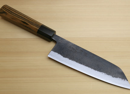 Yoshihiro Nashiji High Carbon White Steel #2 Japanese Bunka Chefs Knife with Cocobolo Wood Handle