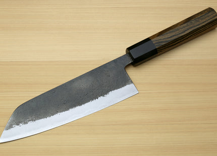 Yoshihiro Nashiji High Carbon White Steel #2 Japanese Bunka Chefs Knife with Cocobolo Wood Handle