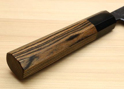 Yoshihiro Nashiji High Carbon White Steel #2 Japanese Bunka Chefs Knife with Cocobolo Wood Handle