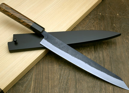 Yoshihiro Nashiji High Carbon White Steel #2 Sujihiki-Kiritsuke Japanese Slicer Knife with Cocobolo wood Handle