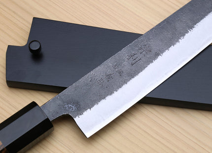 Yoshihiro Nashiji High Carbon White Steel #2 Sujihiki-Kiritsuke Japanese Slicer Knife with Cocobolo wood Handle