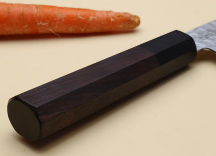Yoshihiro Super Blue Steel Stainless Clad Hammered Gyuto Chefs Knife Rosewood Handle