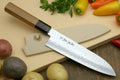 Yoshihiro VG-10 46 Layers Hammered Damascus Santoku Knife Japanese Multipurpose Chef Knife (Octagonal Ambrosia Handle)