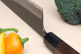 Yoshihiro Blue High Carbon Steel #1 Masashi Kurouchi Series Gyuto Japanese Multipurpose Knife with Shitan Wood Handle
