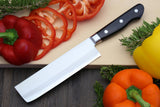 Yoshihiro VG-10 Gold Stainless Steel 3PC Knife Set (Santoku 7 in (180mm), Nakiri 6.5 in (165mm), Gyuto 8.25 in(210mm))