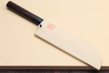 Yoshihiro Kasumi White Steel Kama Usuba Traditional Japanese Vegetable Chopping Chef Knife, Rosewood Handle