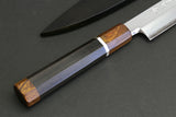 Yoshihiro Ginsanko Mirror Polished Stain Resistant Steel Yanagi Sushi Sashimi Japanese Knife Ebony Handle with Silver Ring