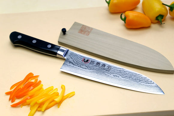 Yoshihiro VG10 Stainless Steel 33 Layers Damascus Santoku