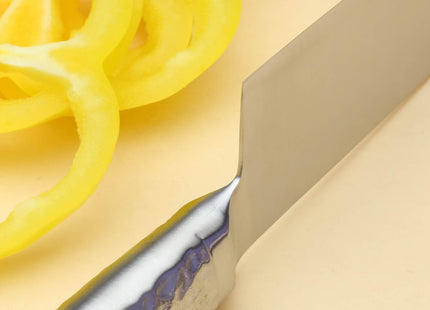 Yoshihiro Hayate Inox Aus-8 Santoku Japanese Chefs Knife Integrated Stainless Handle
