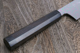 Yoshihiro Mizu Yaki Honyaki Blue Steel #2 Mirror Polished Wa Gyuto Japanese Chef Knife Ebony Handle