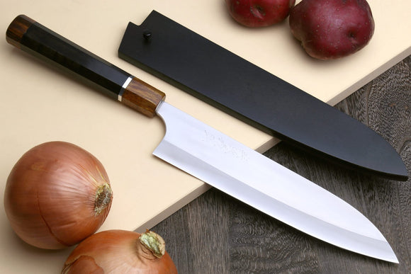 Yoshihiro Hayate Zdp-189 Super High Carbon Stainless Steel Gyuto Chefs Knife Premium Ebony Handle