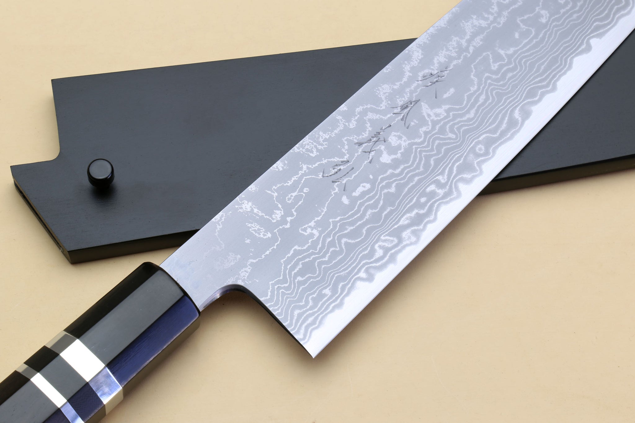Yoshihiro Mizu Yaki Blue High Carbon Steel #1 Kurouchi Gyuto Japanese –  Yoshihiro Cutlery