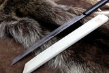 Yoshihiro Mizu Yaki Honyaki Mirror-Finished White Steel Sakimaru Takobiki Sushi Sashimi Japanese Knife Ebony Handle