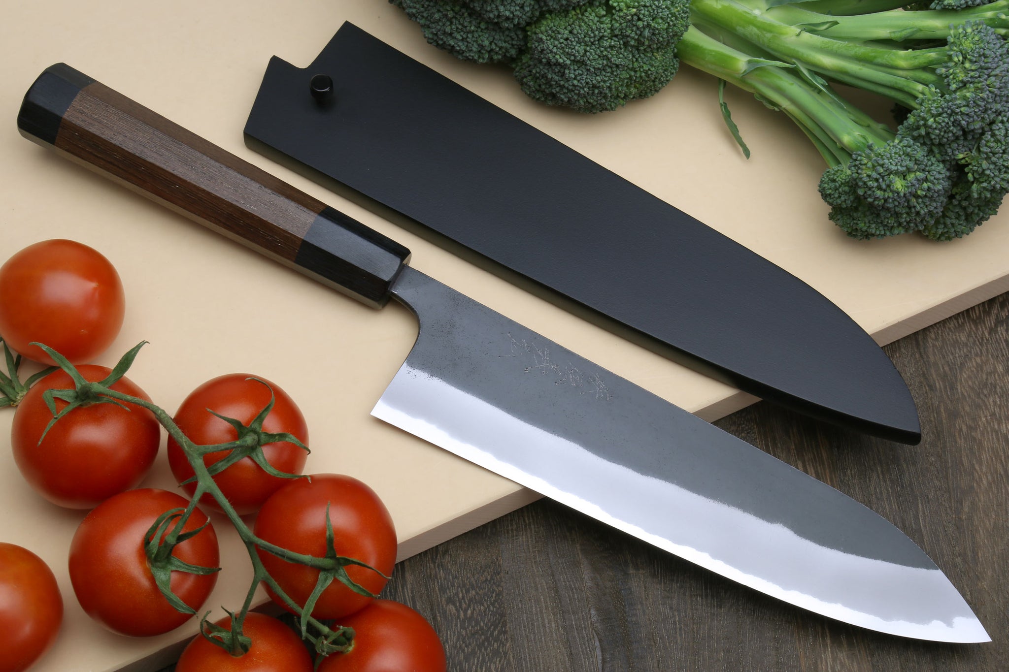 Yoshihiro Nashiji High Carbon White Steel #2 Gyuto Japanese Chefs Knif –  Yoshihiro Cutlery