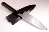 Yoshihiro Suminagashi Blue steel #1 Deba fish fillet Chef knife Ebony wood Handle & Saya