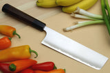 Yoshihiro Blue Steel #1 Masashi Aoko Stainless Clad Nakiri Vegetable Chef Knife