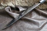 Yoshihiro Mizu Yaki Honyaki Mirror-Finished Mt. Fuji with Full Moon Gyuto Chefs Knife with Ebony Handle