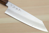Yoshihiro Hiryu Ginsan High Carbon Stainless Steel Kiritsuke Multipurpose Knife Ebony Handle with Nuri Saya Cover