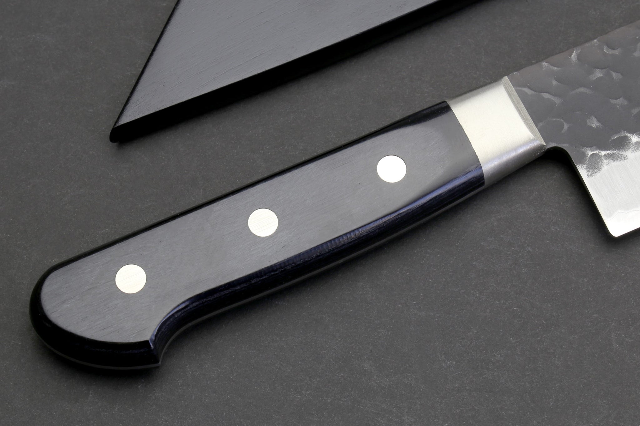 Yoshihiro Kurouchi Black-Forged Blue Steel Stainless Clad Gyuto Chefs –  Yoshihiro Cutlery