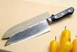 Yoshihiro VG10 Stainless Steel 33 Layers Damascus Santoku